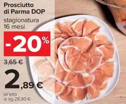 Carrefour Iper Prosciutto di Parma DOP offerta