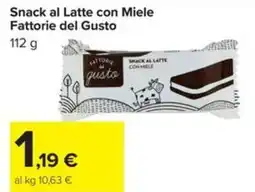 Carrefour Iper Snack al Latte con Miele Fattorie del Gusto offerta