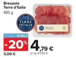 Carrefour Iper Bresaola Terre d'Italia offerta