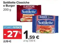 Carrefour Iper Sottilette Classiche o Burger offerta
