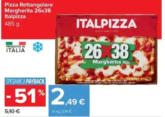 Pizza Rettangolare Margherita Italpizza