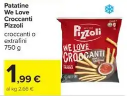 Carrefour Iper Patatine We Love Croccanti Pizzoli offerta