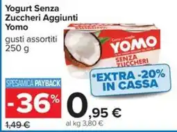 Carrefour Iper Yogurt Senza Zuccheri Aggiunti Yomo offerta