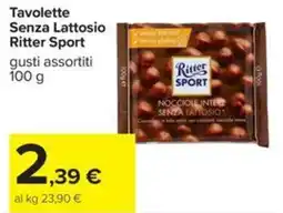 Carrefour Iper Tavolette senza lattosio Ritter Sport offerta