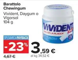 Carrefour Iper Barattolo chewingum Vivident offerta