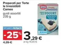 Carrefour Iper Preparati per Torte le Irresistibili Cameo offerta
