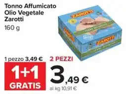 Carrefour Iper Tonno Affumicato Olio Vegetale Zarotti offerta