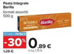 Carrefour Iper Pasta Integrale Barilla offerta