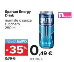 Carrefour Iper Spartan Energy Drink offerta