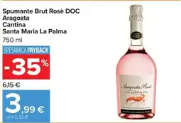Carrefour Iper Spumante Brut Rosè DOC Aragosta offerta