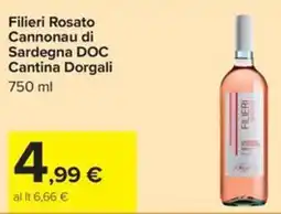 Carrefour Iper Filieri Rosato Cannonau di Sardegna DOC offerta