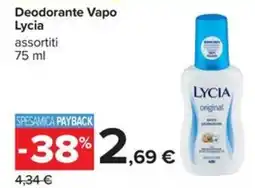 Carrefour Iper Deodorante Vapo Lycia offerta