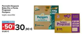 Pannolini Esapack Baby Dry o Penta Progressi Pampers