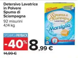 Carrefour Iper Spuma di Sciampagna Lavatrice Marsiglia offerta