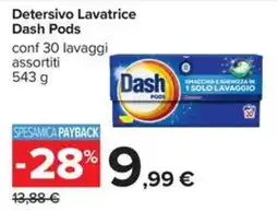 Carrefour Iper Detersivo Lavatrice Dash Pods offerta