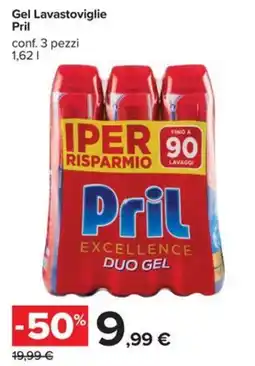 Carrefour Iper Gel Lavastoviglie Pril offerta