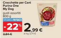 Carrefour Iper Crocchette per Cani Purina One My Dog offerta