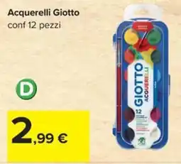 Carrefour Iper Acquerelli Giotto offerta