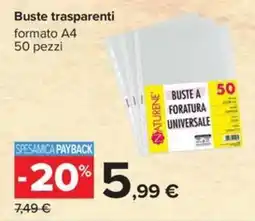 Carrefour Iper Buste trasparenti NATURENE offerta