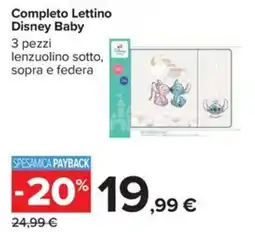 Carrefour Iper Completo Lettino Disney Baby offerta