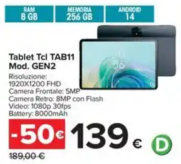 Carrefour Iper Tablet Tcl TAB11 Mod. GEN2 offerta