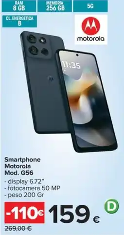Carrefour Iper Smartphone Motorola Mod. G56 offerta