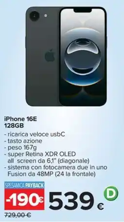 Carrefour Iper iPhone 16E offerta