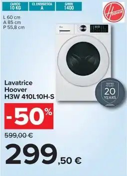 Carrefour Iper Lavatrice Hoover H3W 410L10H-S offerta