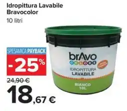 Carrefour Iper Idropittura Lavabile Bravocolor offerta