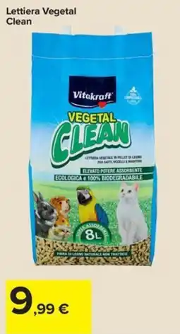 Carrefour Iper Lettiera Vegetal Clean Vitakraft offerta