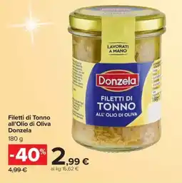 Carrefour Iper Filetti di Tonno all'Olio di Oliva Donzela offerta