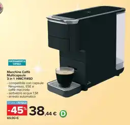 Carrefour Iper Macchina Caffè Multicapsule 3 in 1 HMC1145D offerta