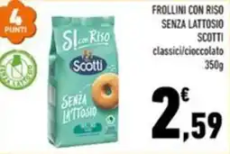 Conad Margherita Frollini con riso senza lattosio Scotti offerta