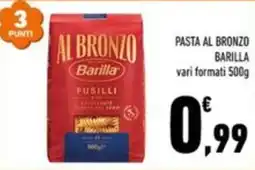 Conad Margherita Pasta al bronzo Barilla Fusilli offerta