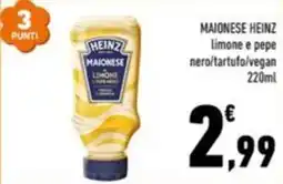 Conad Margherita Maionese Heinz limone e pepe nero offerta