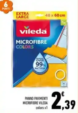 Conad Margherita Panno pavimenti microfibra vileda colors offerta