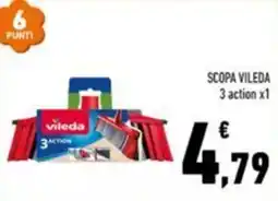 Conad Margherita Scopa Vileda 3 action offerta