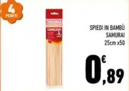 Conad Margherita Spiedi in bambù samurai offerta