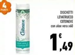 Conad Margherita Dischetti levatrucoco cotoneve con aloe vera offerta