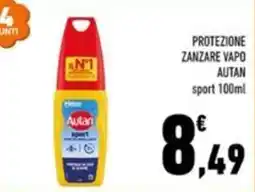 Conad Margherita Protezione zanzare vaPo Autan sport offerta