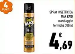 Conad Margherita Spray insetticida max raid offerta