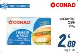 Spesa Facile Conad Burger pesce Conad offerta