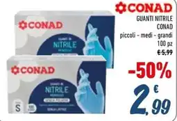 Spesa Facile Conad Guanti nitrile Conad offerta
