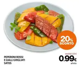 Superconti Peperoni rossi e gialli grigliati Satos offerta