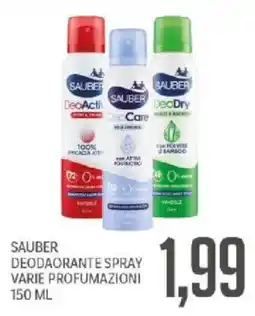 Supermercati Piccolo Sauber deodorante spray offerta