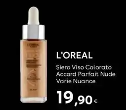 Idea bellezza L'Oréal Siero Viso Colorato Accord Parfait Nude offerta