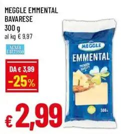 Galassia superstore Meggle emmental bavarese offerta