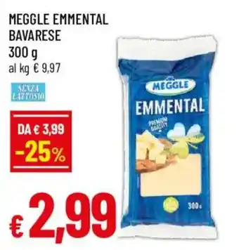 Galassia superstore Meggle emmental bavarese offerta