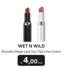 Idea bellezza Wet n Wild Rossetto Mega Last offerta