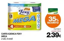 Superconti Carta igienica Foxy Mega offerta